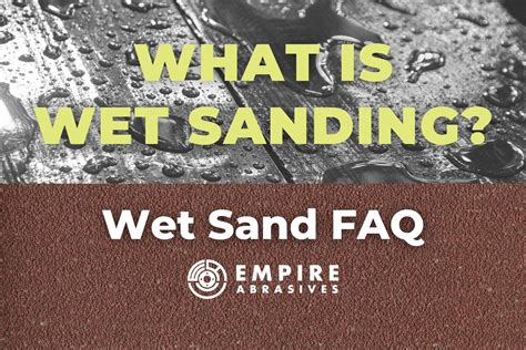 What is the wet sanding technique?