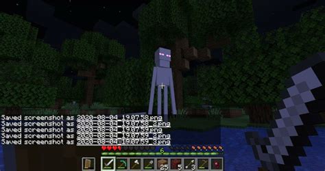 What is the white enderman in Minecraft seed?