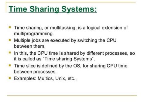 What is time-sharing operating system class 10?