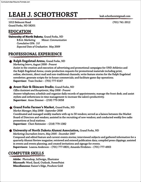 What is traditional resume styles?