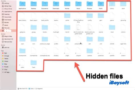 What is true about hidden files?