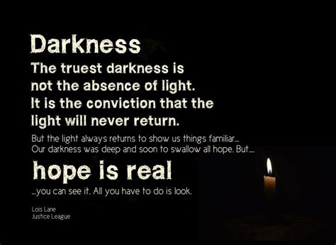 What is true darkness?