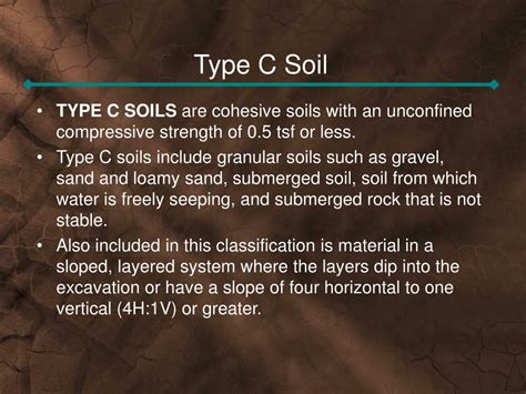 What is type C soil?