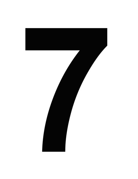 What is unique about the number 7?