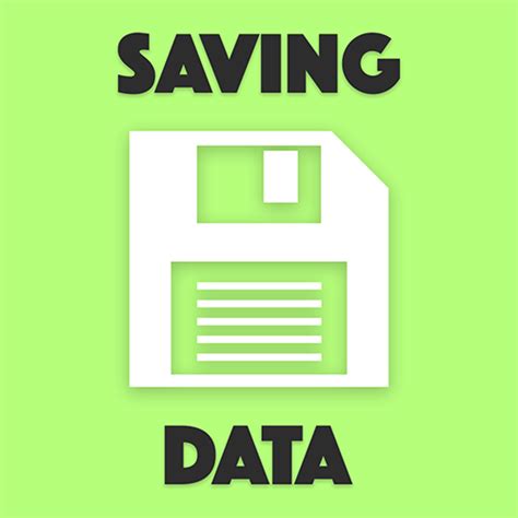 What is used to save data?