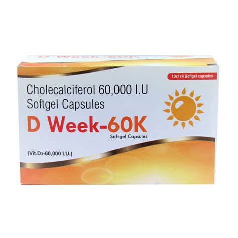 What is vitamin D3 60K weekly?