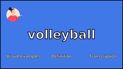 What is volleyball mean in English?