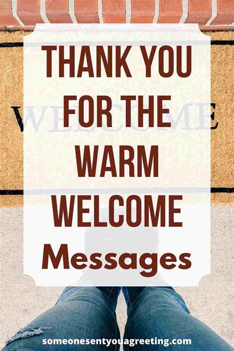 What is warm welcome?