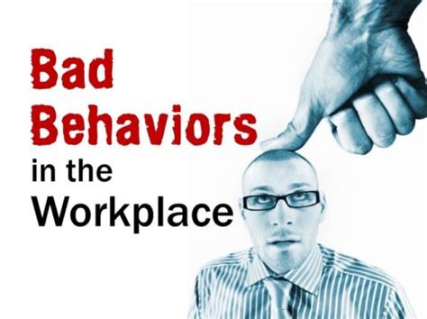 What is wrong behavior in the workplace?