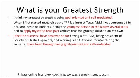 What is your biggest strength interview?