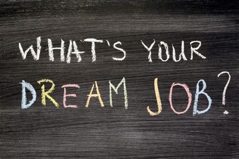 What is your dream job?