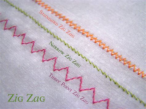 What is zig zag sewing?