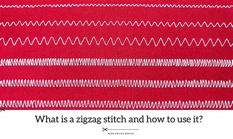 What is zig zag stitch used for?