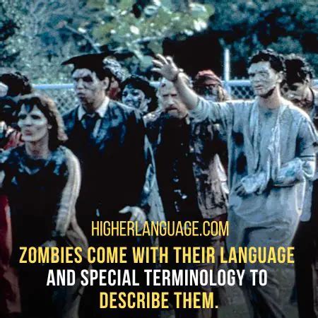 What is zombie in slang?