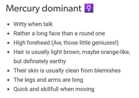 What jobs are Mercury dominant?