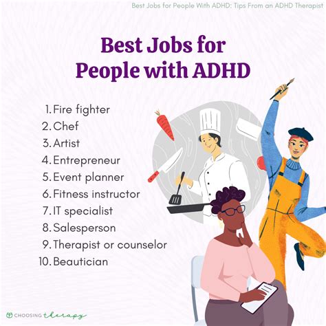 What jobs best suit ADHD?