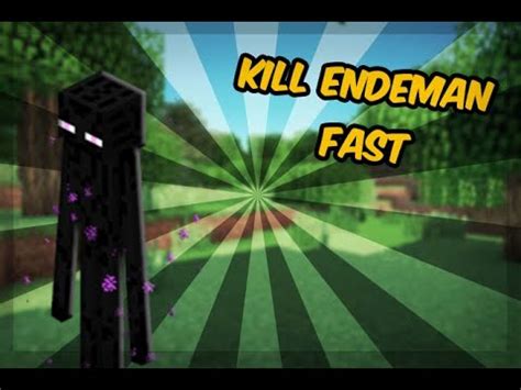 What kills enderman faster?