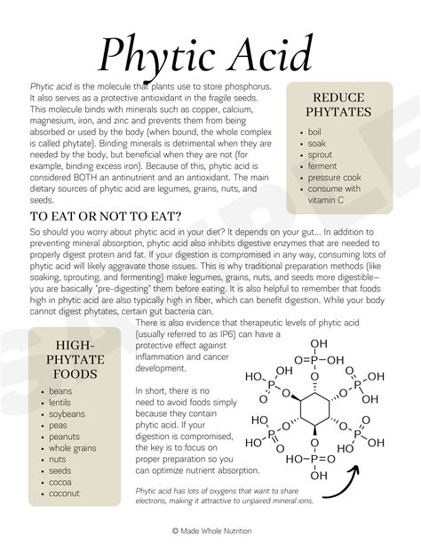 What kills phytic acid?