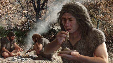 What kind of animals did Neanderthals eat?