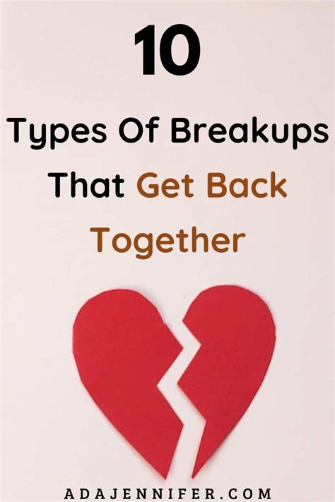 What kind of breakups get back together?