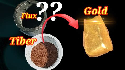 What kind of flux is needed for melting gold?