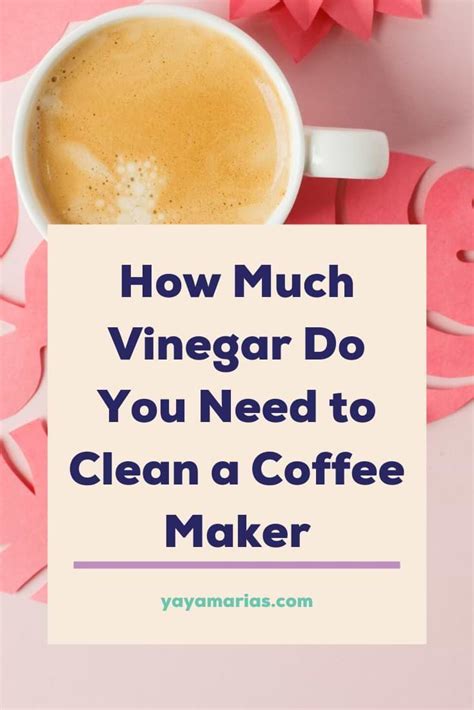 What kind of vinegar do you use to clean coffee?