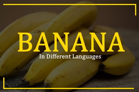 What language is banana?