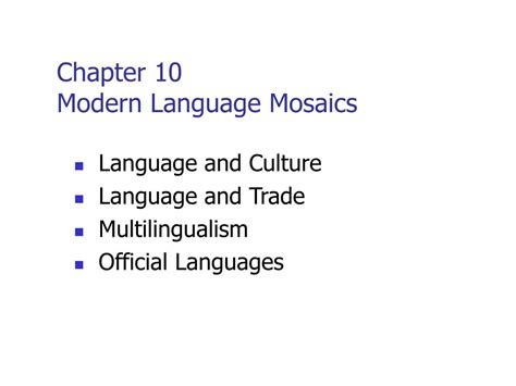 What language is mosaic?