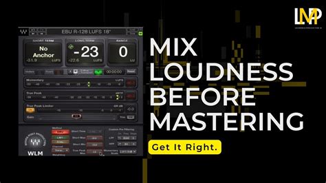 What level should a mix be before mastering?