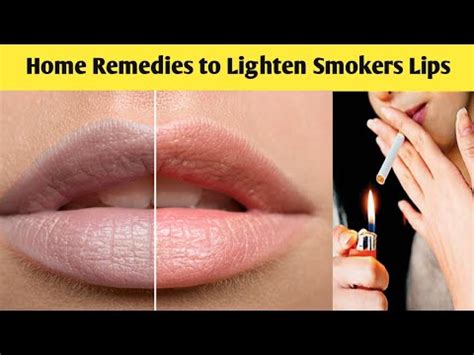 What lightens smokers lips?