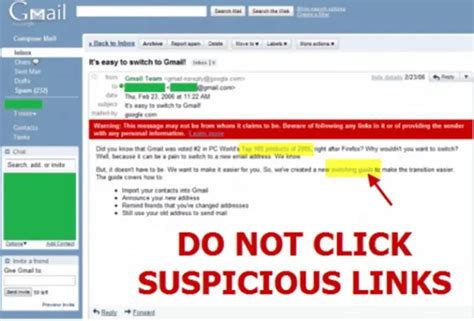 What links are not safe to click?