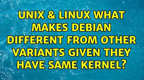 What makes Debian unique?