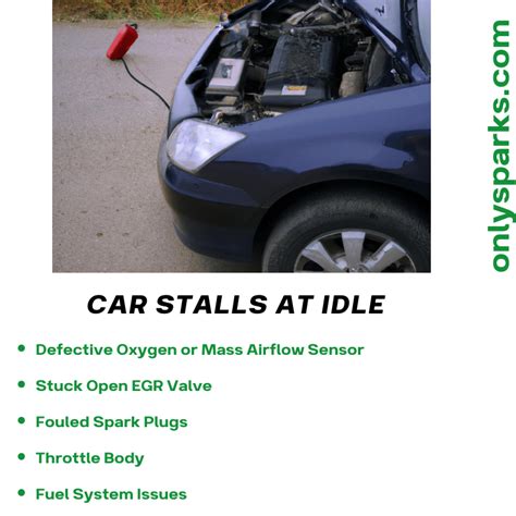 What makes a car stall at idle?