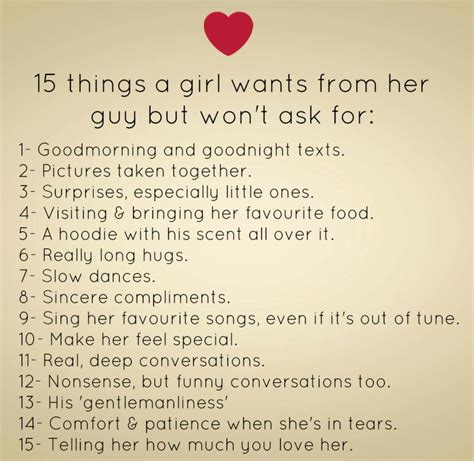 What makes a girl want a guy?