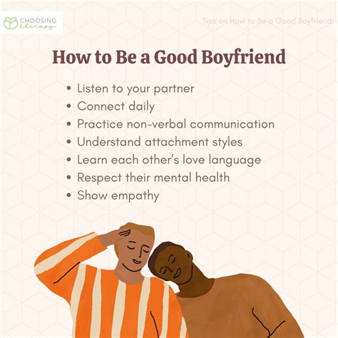 What makes a good boyfriend?