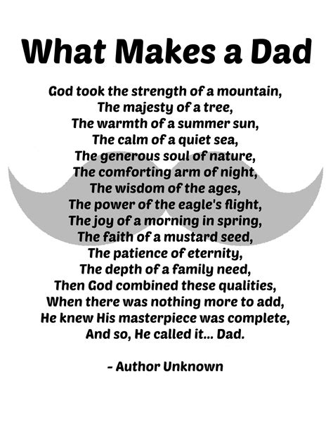 What makes a good dad?