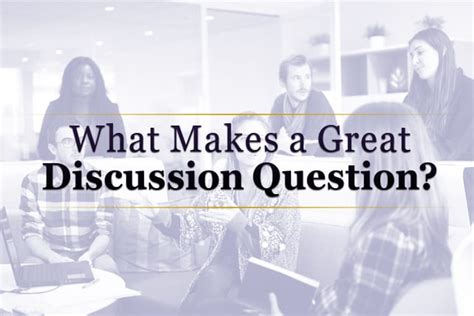 What makes a good discussion?
