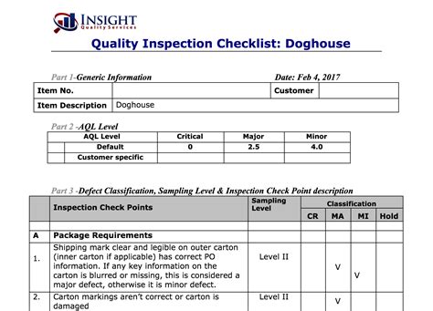 What makes a good inspection report?