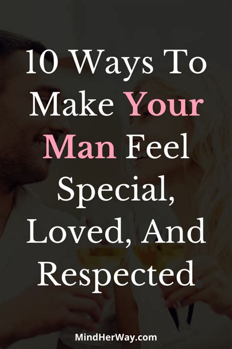 What makes a man feel appreciated?