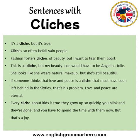 What makes a sentence cliché?