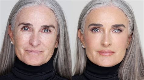 What makes a woman's face look older?