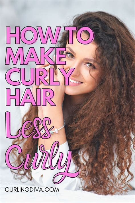 What makes hair less curly?