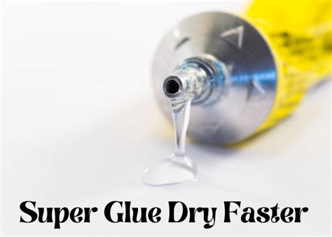 What makes school glue dry faster?