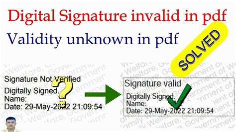 What makes signature invalid?