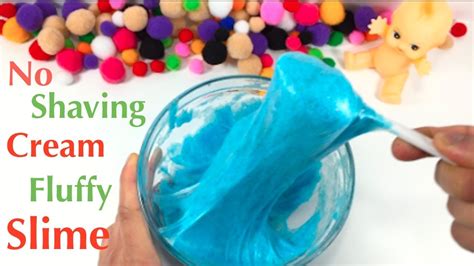 What makes slime fluffy without shaving cream?