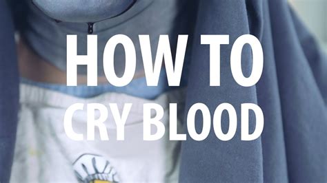 What makes you cry blood?