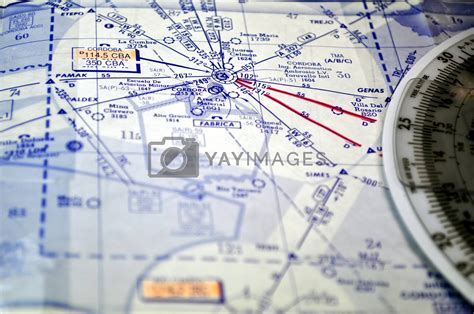 What map is used for airline navigation?
