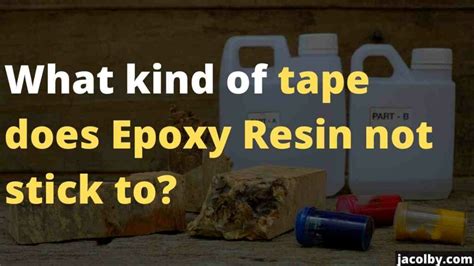 What material does epoxy resin not stick to?