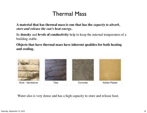 What material has the best thermal mass?