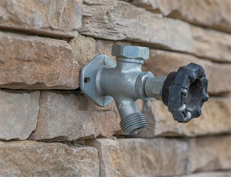 What material is used for outdoor spigot?
